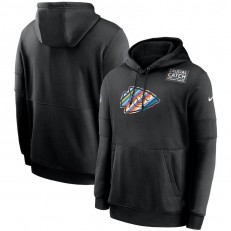 Nike Kansas City Chiefs Black Crucial Catch Sideline Performance Pullover Hoodie