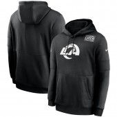 Nike Los Angeles Rams Black Crucial Catch Sideline Performance Pullover Hoodie