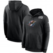 Nike Miami Dolphins Black Crucial Catch Sideline Performance Pullover Hoodie
