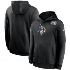 Nike Minnesota Vikings Black Crucial Catch Sideline Performance Pullover Hoodie