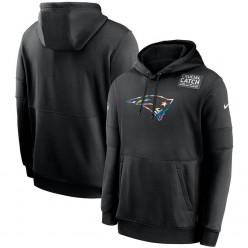 Nike New England Patriots Black Crucial Catch Sideline Performance Pullover Hoodie