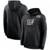 Nike New York Giants Black Crucial Catch Sideline Performance Pullover Hoodie