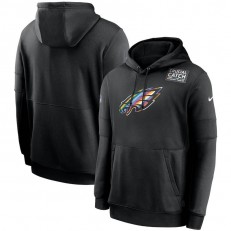 Nike Philadelphia Eagles Black Crucial Catch Sideline Performance Pullover Hoodie