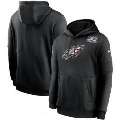 Nike Philadelphia Eagles Black Crucial Catch Sideline Performance Pullover Hoodie