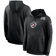 Nike Pittsburgh Steelers Black Crucial Catch Sideline Performance Pullover Hoodie