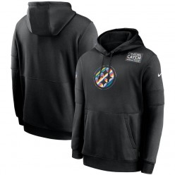 Nike Pittsburgh Steelers Black Crucial Catch Sideline Performance Pullover Hoodie
