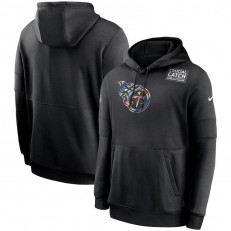 Nike Tennessee Titans Black Crucial Catch Sideline Performance Pullover Hoodie