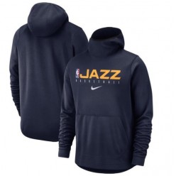Utah Jazz Nike Spotlight Practice Performance Pullover Hoodie - Navy