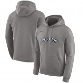 Brooklyn Nets Nike 2019-2020 City Edition Club Pullover Hoodie - Heather Gray