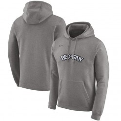 Brooklyn Nets Nike 2019-2020 City Edition Club Pullover Hoodie - Heather Gray