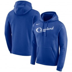 Cleveland Cavaliers Nike City Edition Logo Essential Pullover Hoodie - Blue