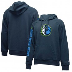 Dallas Mavericks New Era 2019-2020 City Edition Pullover Hoodie - Navy