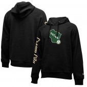 Milwaukee Bucks New Era 2019-2020 City Edition Pullover Hoodie - Black