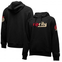 Portland Trail Blazers New Era 2019-2020 City Edition Pullover Hoodie - Black