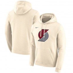 Portland Trail Blazers Nike 2019-2020 City Edition Club Pullover Hoodie - Cream