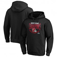 Kansas City Chiefs NFL Pro Line by Fanatics Branded Super Bowl LIV Champions Line of Scrimmage Pullover Hoodie - Black