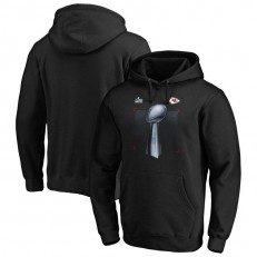 Kansas City Chiefs NFL Pro Line by Fanatics Branded Super Bowl LIV Champions Parade Celebration Pullover Hoodie - Black