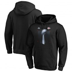 Kansas City Chiefs NFL Pro Line by Fanatics Branded Super Bowl LIV Champions Parade Celebration Pullover Hoodie - Black