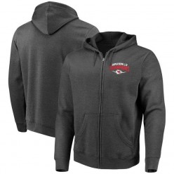 Kansas City Chiefs NFL Pro Line by Fanatics Branded Super Bowl LIV Champions Replay Full-Zip Hoodie - Heather Charcoal