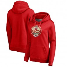 Kansas City Chiefs NFL Pro Line by Fanatics Branded Women 60th Season Logo Pullover Hoodie - Red