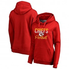 Kansas City Chiefs NFL Pro Line by Fanatics Branded Women Plus Size Free Line Pullover Hoodie - Red