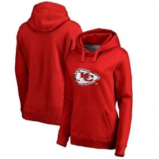 Kansas City Chiefs NFL Pro Line by Fanatics Branded Women Plus Size Splatter Logo Pullover Hoodie - Red