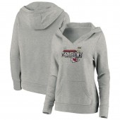 Kansas City Chiefs NFL Pro Line by Fanatics Branded Women Super Bowl LIV Champions Trophy Collection Locker Room Pullover Hoodie &ndash; Heather Gray