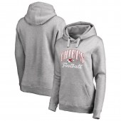 Kansas City Chiefs NFL Pro Line by Fanatics Branded Women Victory Script Plus Size Pullover Hoodie - Heathered Gray
