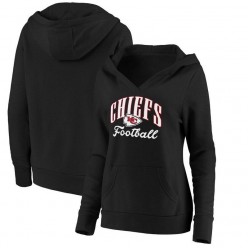 Kansas City Chiefs NFL Pro Line by Fanatics Branded Women Victory Script Team Pullover Hoodie - Black