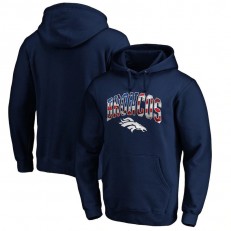 NFL Pro Line by Fanatics Branded Denver Broncos Navy Banner Wave Pullover Hoodie