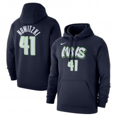 Dirk Nowitzki Dallas Mavericks Nike 2019-2020 City Edition Name & Number Pullover Hoodie - Navy