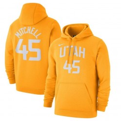 Donovan Mitchell Utah Jazz Nike 2019-2020 City Edition Name & Number Pullover Hoodie - Gold