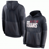 Houston Texans Nike Black Gray Sideline Impact Lockup Performance Pullover Hoodie