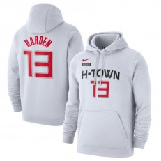 James Harden Houston Rockets Nike 2019-2020 City Edition Name & Number Pullover Hoodie - White