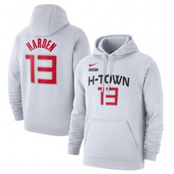 James Harden Houston Rockets Nike 2019-2020 City Edition Name & Number Pullover Hoodie - White