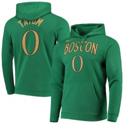 Jayson Tatum Boston Celtics Nike 2019-2020 City Edition Name & Number Team Pullover Hoodie - Kelly Green
