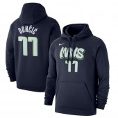 Luka Doncic Dallas Mavericks Nike 2019-2020 City Edition Name & Number Pullover Hoodie - Navy