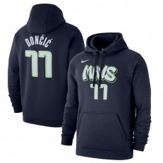 Luka Doncic Dallas Mavericks Nike 2019-2020 City Edition Name & Number Pullover Hoodie - Navy