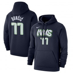 Luka Doncic Dallas Mavericks Nike 2019-2020 City Edition Name & Number Pullover Hoodie - Navy