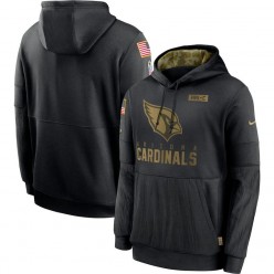 Arizona Cardinals Nike Black 2020 Salute to Service Sideline Performance Pullover Men Hoodie