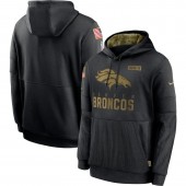 Denver Broncos Nike Black 2020 Salute to Service Sideline Performance Pullover Men Hoodie