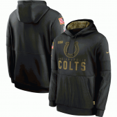 Indianapolis Colts Nike Black 2020 Salute to Service Sideline Performance Pullover Men Hoodie