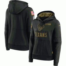 Houston Texans Nike Black 2020 Salute to Service Sideline Performance Pullover Hoodie