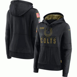 Indianapolis Colts Nike Black 2020 Salute to Service Sideline Performance Pullover Hoodie