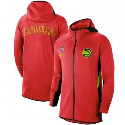 Nike Atlanta Hawks Red Authentic Showtime Therma Flex Performance Full-Zip Hoodie