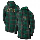 Nike Boston Celtics GreenBlack 2019-2020 Earned Edition Showtime Full-Zip Performance Hoodie
