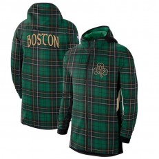 Nike Boston Celtics GreenBlack 2019-2020 Earned Edition Showtime Full-Zip Performance Hoodie