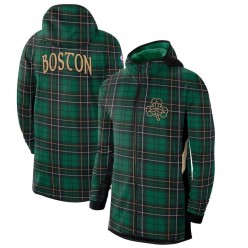 Nike Boston Celtics GreenBlack 2019-2020 Earned Edition Showtime Full-Zip Performance Hoodie