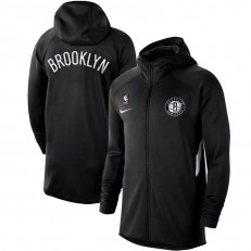 Nike Brooklyn Nets Black Authentic Showtime Therma Flex Performance Full-Zip Hoodie