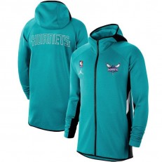 Nike Charlotte Hornets Teal Authentic Showtime Therma Flex Performance Full-Zip Hoodie